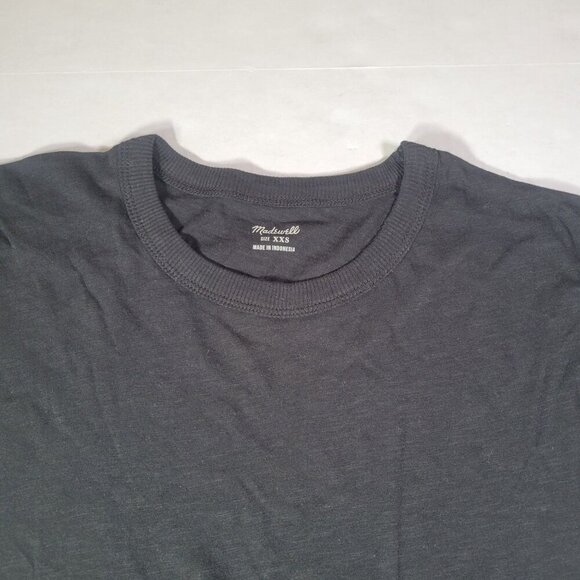 Madewell Women Black Classic Casual Cotton Crewneck T-Shirt Size XXS - Picture 2 of 7